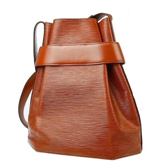 AUTHENTIC LOUIS VUITTON BROWN EPI SAC DEPAULE PM SHOULDER BAG VI0973 - Picture 2 of 9